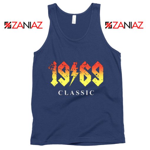 1969 Birthday Gift Tank Top Funny 50 Birthday Summer Tank Top Navy Blue