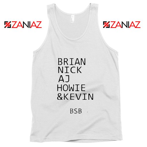 Backstreet Boys BSB Members Tank Top