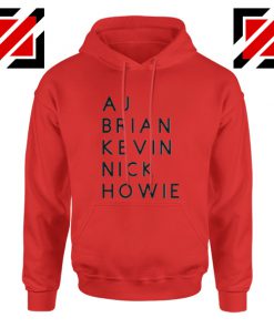 BSB Back Alright Hoodie Backstreets Band American Hoodie Red