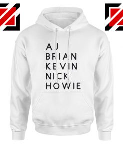 BSB Back Alright Hoodie Backstreets Band American Hoodie White