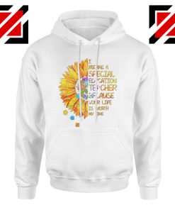 Back To School Teacher Hoodie I Became A Teacher Funny School Hoodie White