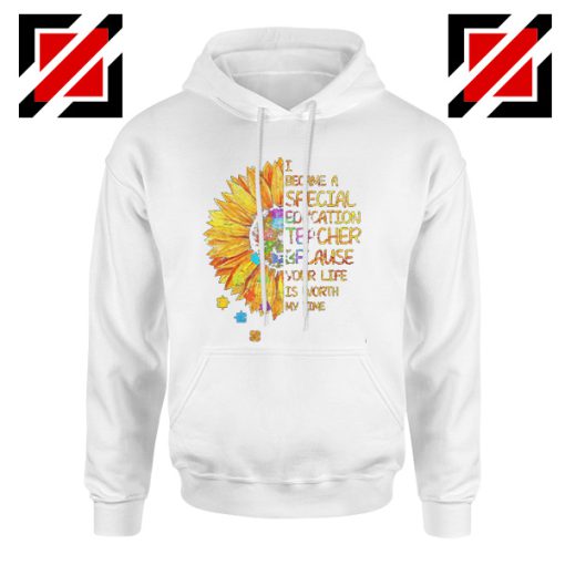 Back To School Teacher Hoodie I Became A Teacher Funny School Hoodie White