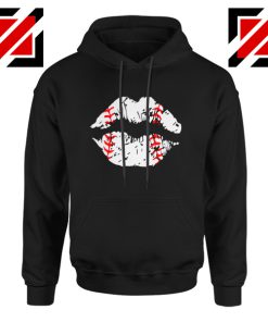 Funny Baseball Lips Best Baseball Hoodie