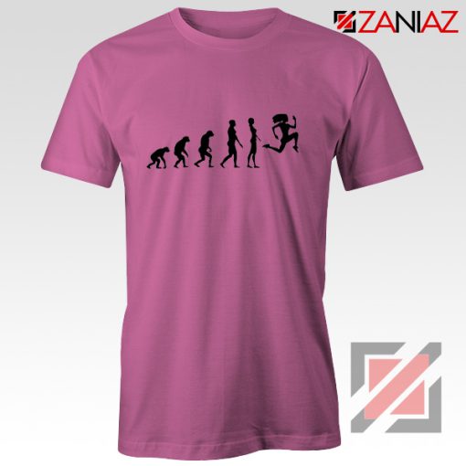 Be 100 Evolution T-shirt Womens Funny Workout Shirt Size S-3XL Pink