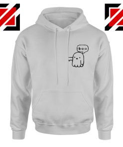 Boo Halloween Hoodie Ghost Movie Best Hoodie Size S-2XL Sport Grey