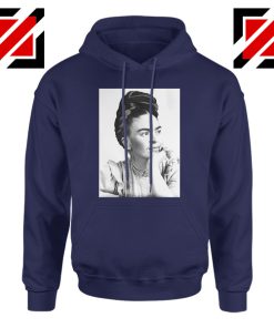 Cheap Frida Kahlo Paintings Hoodie Mexican Gift Hoodie Navy