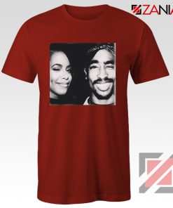 Cheap Tupac And Aaliyah Red Shirt