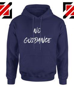 Chris Brown Hoodie No Guidance Christmas Hoodie Gift for Her Navy Blue