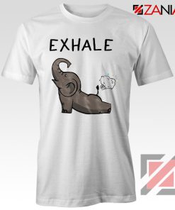 Funny Exhale Yoga Elephant T-Shirt