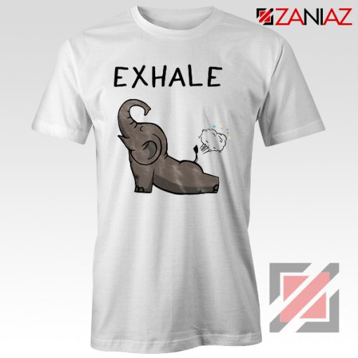 Funny Exhale Yoga Elephant T-Shirt