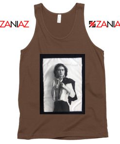 Frida Kahlo Tank Top Women's Mexican Painter Size S-3XL Brown