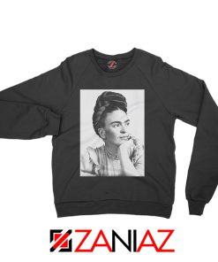 Frida Kahlo Woman Sweatshirt Mexican Christmas Sweatshirt Black