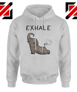 Funny Elephant Hoodie Animal Christmas Gift Hoodie Grey