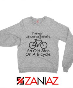 Gifts Men's Birthday Sweatshirt Cycling Cheap Sweater Old Man Grey