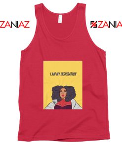 I Am My Inspiration Best Tank Top Lizzo American Songwriter Red