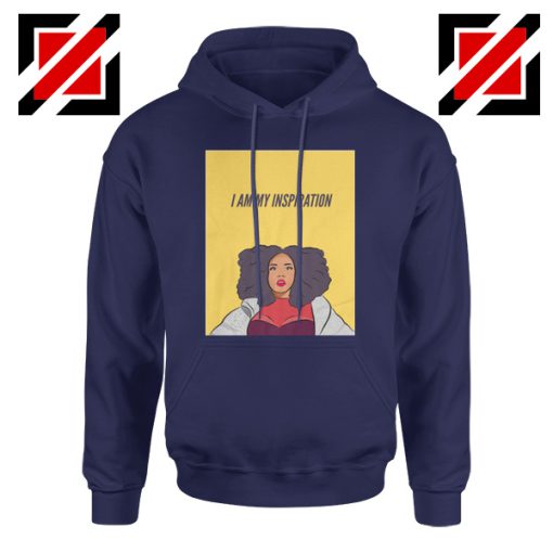 I Am My Inspiration Hoodie Lizzo American Rapper Best Hoodie Navy