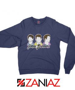 Jobros Sweatshirt Funny Friends Concert Sweater Jonas Brothers Navy Blue