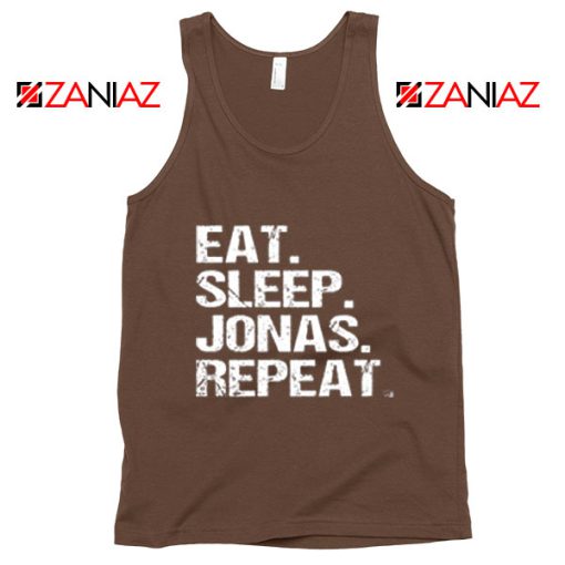 Eat Sleep Jonas Repeat Quote Tank Top