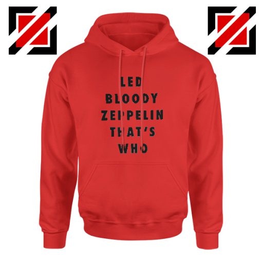 Led Zeppelin Red Hoodie