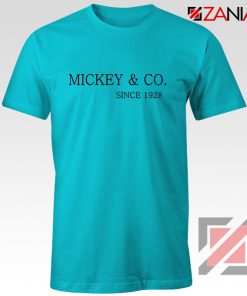 Mickey And Co. Since 1928 Shirt Walt Disney Shirt Size S-3XL Light Blue