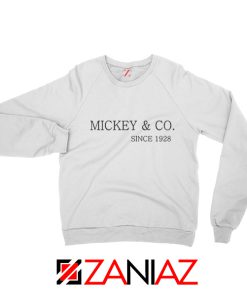 Mickey Sweatshirt Funny Animal Cartoon Sweatshirt Unisex Adult White