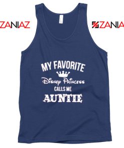 My favourite Disney Princess Calls Me Auntie Disney Tank Top Navy