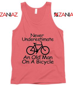 Meme Never Underestimate An Old Man On A Bicycle Tank Top