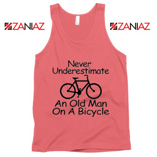 Meme Never Underestimate An Old Man On A Bicycle Tank Top