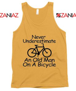 Never Underestimate An Old Man On A Bicycle Tank Top Men's Sunshine