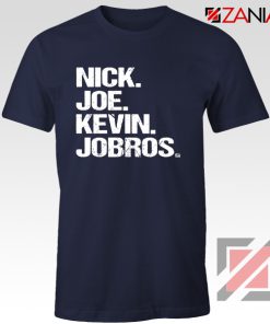 Nick Joe Kevin Jobros T-Shirt Jobros Happiness Begins Concert Shirt Navy Blue