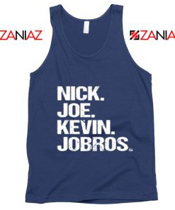 Nick Joe Kevin Tank Top Jobros Happiness Begins Concert Tank Top Navy Blue