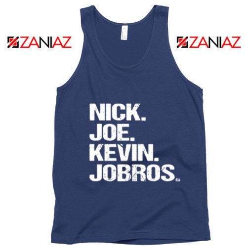 Nick Joe Kevin Tank Top Jobros Happiness Begins Concert Tank Top Navy Blue