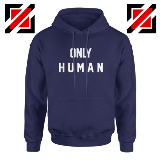 Only Human Hoodie Cute Jonas Christmas Hoodie Gift for Her Navy