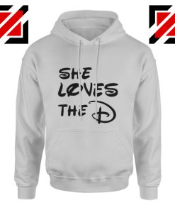 She Loves The D Cheap Hoodie Gifts for Girlfriend Ladies Fashion Sport Grey