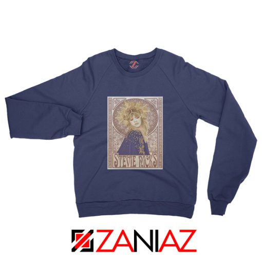 Stephanie Lynn Nicks Sweatshirt American Singer Sweatshirt Navy