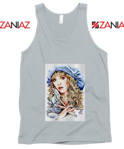 Stevie Nicks Tank Top American Rock Singer Tank Top Unisex Silver