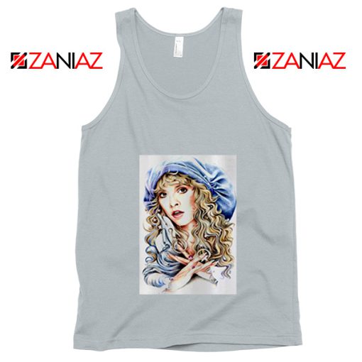 Stevie Nicks Tank Top American Rock Singer Tank Top Unisex Silver