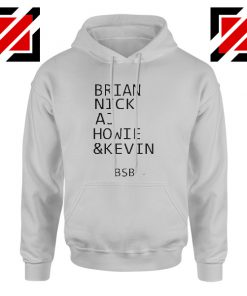 The Backstreet Boys Members Hoodie Brian Nick AJ Howie Kevin Grey