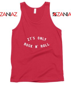 The Rolling Stones Band Cheap Tank Top It's Only Rock And Roll Red