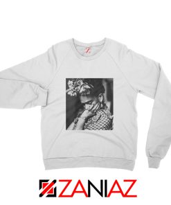 Women's Clothing Frida Kahlo Sweatshirt Feminist Unisex Adult White