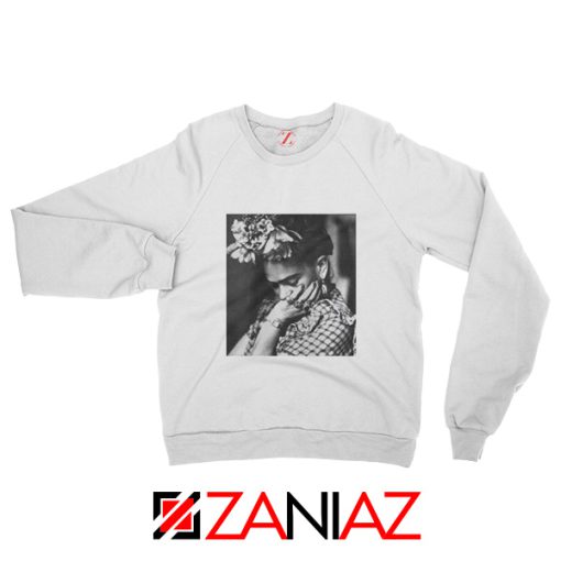 Women's Clothing Frida Kahlo Sweatshirt Feminist Unisex Adult White