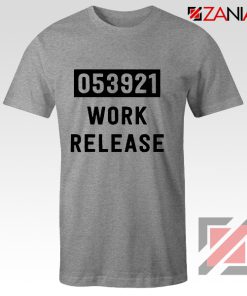 Work Release Cheap Graphic Shirt Funny Graphic Women Shirt Sport Grey