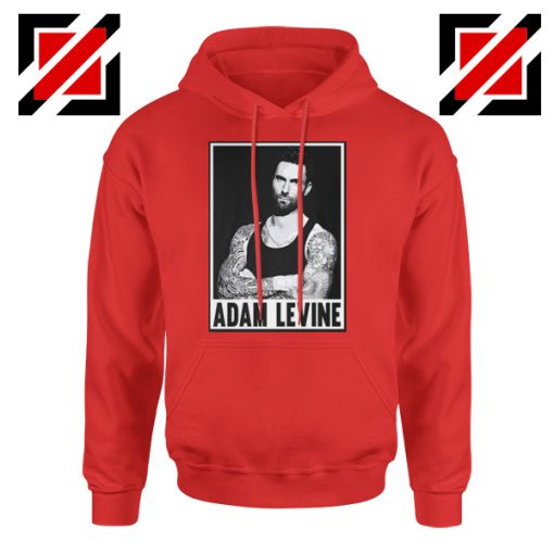 Adam Levine Maroon 5 Hoodie American Pop Rock Band Hoodie Red