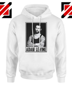 Adam Levine Maroon 5 Hoodie American Pop Rock Band Hoodie White