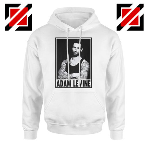 Adam Levine Maroon 5 Hoodie American Pop Rock Band Hoodie White