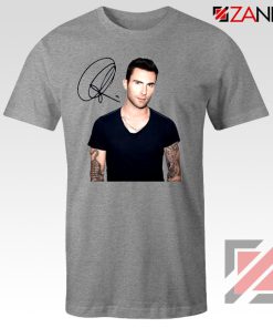 Adam Levine Signature T-Shirt Maroon 5 Tshirt Ideas Size S-3XL Sport Grey