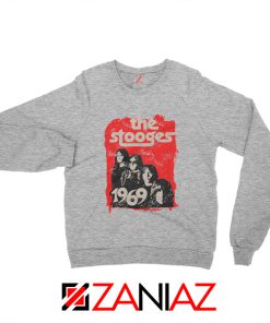 American Rock Band The Stooges Best Sweatshirt Size S-2XL Sport Grey