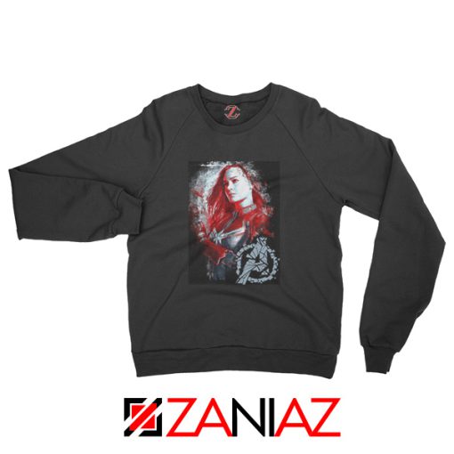 Avengers Endgame Sweatshirt Captain Marvel Sweatshirt Size S-2XL Black