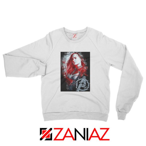 Avengers Endgame Sweatshirt Captain Marvel Sweatshirt Size S-2XL White