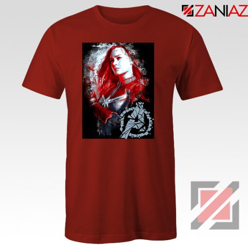 Avengers Endgame T-shirt Captain Marvel Best Tshirt Size S-3XL Red